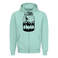 Seafoam View jar Zipper Hoodie - Unal Design