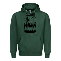 Sports Green View jar Zipper Hoodie - Unal Design