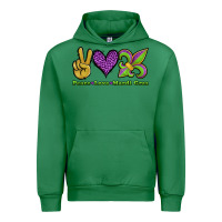 Emerald peace love mardi gras Urban Hoodie - Jasminsmagicworld