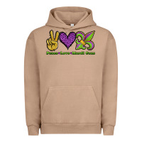 Pigment Burro peace love mardi gras Urban Hoodie - Jasminsmagicworld