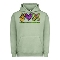 Pigment Oil Green peace love mardi gras Urban Hoodie - Jasminsmagicworld