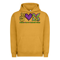 Pigment Peanut Butter peace love mardi gras Urban Hoodie - Jasminsmagicworld