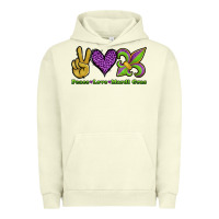 Pigment Pistachio peace love mardi gras Urban Hoodie - Jasminsmagicworld