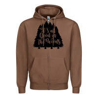 Chestnut its all good in the woods Zipper Hoodie - Unal Design