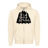 Sandshell its all good in the woods Zipper Hoodie - Unal Design