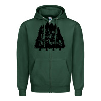 Sports Green its all good in the woods Zipper Hoodie - Unal Design
