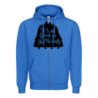 True Royal its all good in the woods Zipper Hoodie - Unal Design