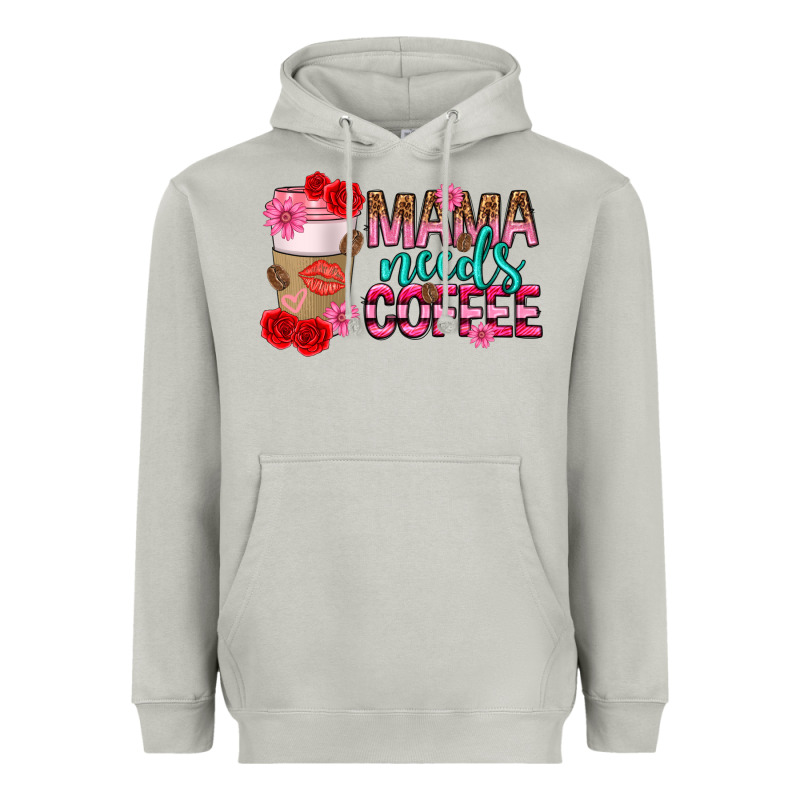 Mama Needs Coffee Mothers Day Heavyweight Hoodie by texasbilliewilder | Teevron