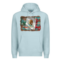 Blue Mist mexico gemstone leopard Premium Hoodie - AdoDesignShop