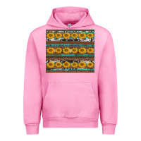Fuchsia Pink sunflowers leopard cowhide turquoise Urban Hoodie - BarkalooDesign