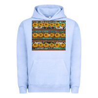 Pigment Grape Ice sunflowers leopard cowhide turquoise Urban Hoodie - BarkalooDesign