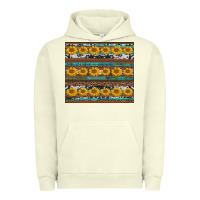 Pigment Pistachio sunflowers leopard cowhide turquoise Urban Hoodie - BarkalooDesign