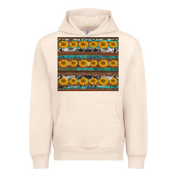 Sandshell sunflowers leopard cowhide turquoise Urban Hoodie - BarkalooDesign