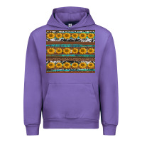 Tulip sunflowers leopard cowhide turquoise Urban Hoodie - BarkalooDesign