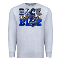 Heather Grey Back to blue 4th of July 4th of july Premium Sweatshirt - CowGirlArtShop