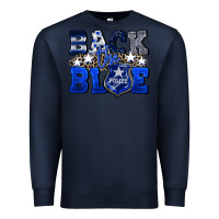 Navy Back to blue 4th of July 4th of july Premium Sweatshirt - CowGirlArtShop