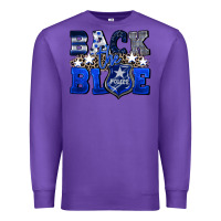 Purple Back to blue 4th of July 4th of july Premium Sweatshirt - CowGirlArtShop