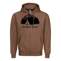 Chestnut Adventure Camping Zipper Hoodie - Unal Design