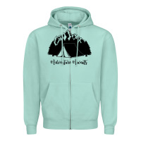 Seafoam Adventure Camping Zipper Hoodie - Unal Design