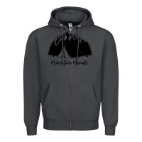 Smoke Adventure Camping Zipper Hoodie - Unal Design