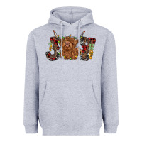 Heather Grey joy highland cow Heavyweight Hoodie - RanaPortraitStore