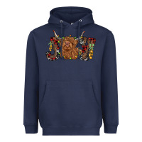 Navy joy highland cow Heavyweight Hoodie - RanaPortraitStore