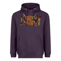 Plum joy highland cow Heavyweight Hoodie - RanaPortraitStore