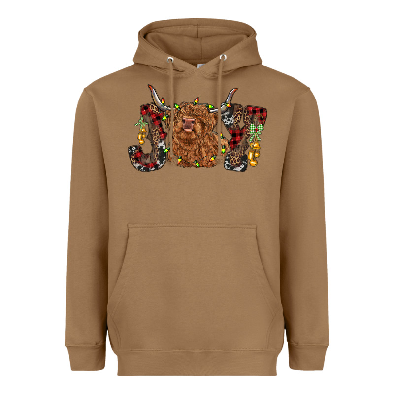 Joy Highland Cow Heavyweight Hoodie by RanaPortraitStore | Teevron