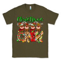 Army Green christmas crew  deer Classic Tee - MaliasSmallBusiness