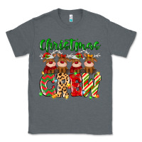 Charcoal Heather christmas crew  deer Classic Tee - MaliasSmallBusiness