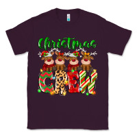 Plum christmas crew  deer Classic Tee - MaliasSmallBusiness