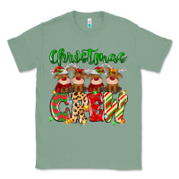 Sage christmas crew  deer Classic Tee - MaliasSmallBusiness