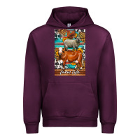 Mauve Wine Western Farm Life Urban Hoodie - LillyAllenDesigns