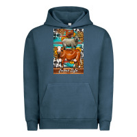 Pigment Midnight Navy Western Farm Life Urban Hoodie - LillyAllenDesigns