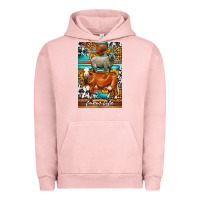 Pigment Salmon Western Farm Life Urban Hoodie - LillyAllenDesigns