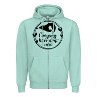Seafoam Camping Zipper Hoodie - Unal Design