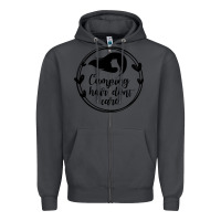 Smoke Camping Zipper Hoodie - Unal Design