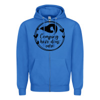 True Royal Camping Zipper Hoodie - Unal Design
