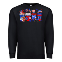 Black 4th of July coffee drinks Premium Sweatshirt - Neo Western