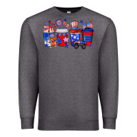 Charcoal Heather 4th of July coffee drinks Premium Sweatshirt - Neo Western