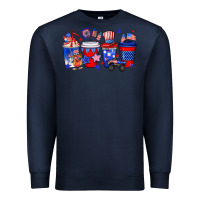 Navy 4th of July coffee drinks Premium Sweatshirt - Neo Western