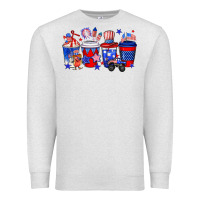 Oatmeal Heather 4th of July coffee drinks Premium Sweatshirt - Neo Western