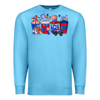 Ocean Blue 4th of July coffee drinks Premium Sweatshirt - Neo Western