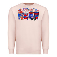 Pale Pink 4th of July coffee drinks Premium Sweatshirt - Neo Western