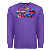 Purple 4th of July coffee drinks Premium Sweatshirt - Neo Western