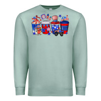 Seafoam 4th of July coffee drinks Premium Sweatshirt - Neo Western