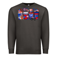 Smoke 4th of July coffee drinks Premium Sweatshirt - Neo Western
