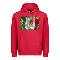 Cardinal mexico flag sunflower cactus Premium Hoodie - AdoDesignShop
