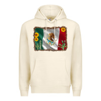 Tofu mexico flag sunflower cactus Premium Hoodie - AdoDesignShop