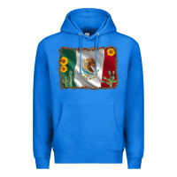 True Royal mexico flag sunflower cactus Premium Hoodie - AdoDesignShop
